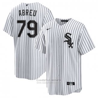 Camiseta Beisbol Hombre Chicago White Sox Jose Abreu Primera Replica Blanco