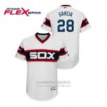 Camiseta Beisbol Hombre Chicago White Sox Leury Garcia Flex Base Blanco