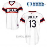 Camiseta Beisbol Hombre Chicago White Sox Ozzie Guillen 13 Blanco Alterno Cool Base