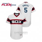 Camiseta Beisbol Hombre Chicago White Sox Yolmer Sanchez Flex Base Blanco