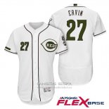 Camiseta Beisbol Hombre Cincinnati Reds 27 Phillip Ervin 2018 Alterno Autentico Flex Base