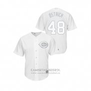 Camiseta Beisbol Hombre Cincinnati Reds Jared Hughes 2019 Players Weekend Ostrich Replica Blanco