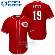 Camiseta Beisbol Hombre Cincinnati Reds Joey Votto 19 Rojo Alterno Cool Base