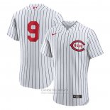 Camiseta Beisbol Hombre Cincinnati Reds Mike Moustakas 2022 Autentico Blanco