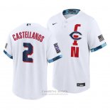 Camiseta Beisbol Hombre Cincinnati Reds Nick Castellanos 2021 All Star Replica Blanco