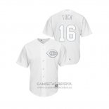 Camiseta Beisbol Hombre Cincinnati Reds Tucker Barnhart 2019 Players Weekend Tuck Replica Blanco