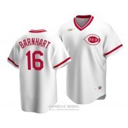 Camiseta Beisbol Hombre Cincinnati Reds Tucker Barnhart Cooperstown Collection Primera Blanco