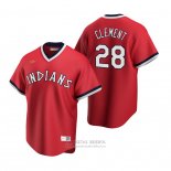 Camiseta Beisbol Hombre Cleveland Guardians Ernie Clement Cooperstown Collection Road Rojo