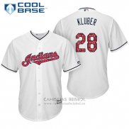 Camiseta Beisbol Hombre Cleveland Indians 2017 Estrellas y Rayas 28 Corey Kluber Blanco Cool Base