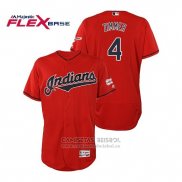 Camiseta Beisbol Hombre Cleveland Indians Bradley Zimmer 2019 All Star Patch Flex Base Rojo