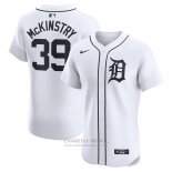 Camiseta Beisbol Hombre Detroit Tigers Zach McKinstry Primera Elite Blanco