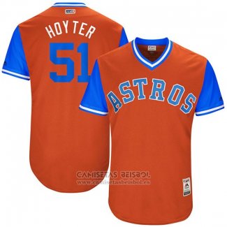 Camiseta Beisbol Hombre Houston Astros 2017 Little League World Series James Hoyt Naranja