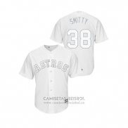 Camiseta Beisbol Hombre Houston Astros Joe Smith 2019 Players Weekend Smitty Replica Blanco