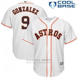 Camiseta Beisbol Hombre Houston Astros Marwin Gonzalez Blanco Cool Base