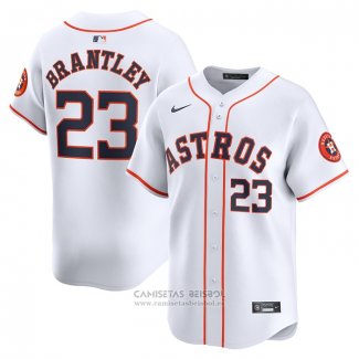 Camiseta Beisbol Hombre Houston Astros Michael Brantley Primera Limited Blanco