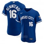 Camiseta Beisbol Hombre Kansas City Royals Andrew Benintendi 2022 Autentico Alterno Azul