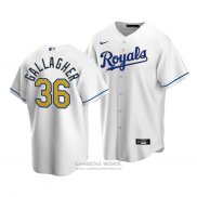 Camiseta Beisbol Hombre Kansas City Royals Cam Gallagher Replica Cool Base Primera Blanco