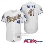 Camiseta Beisbol Hombre Kansas City Royals Campeones 41 Danny Duffy Flex Base Oro