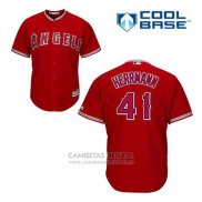 Camiseta Beisbol Hombre Los Angeles Angels Frank Herrmann 41 Rojo Alterno Cool Base