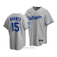 Camiseta Beisbol Hombre Los Angeles Dodgers Austin Barnes 2020 Replica Road Gris