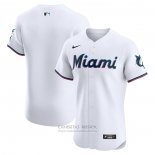 Camiseta Beisbol Hombre Miami Marlins Primera Elite Blanco