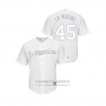 Camiseta Beisbol Hombre Milwaukee Brewers Jhoulys Chacin 2019 Players Weekend Replica Blanco