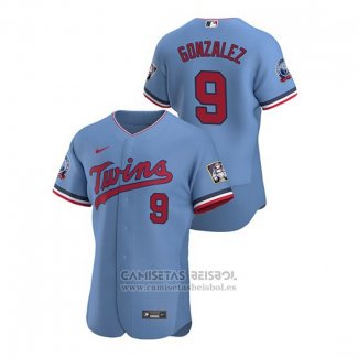 Camiseta Beisbol Hombre Minnesota Twins Marwin Gonzalez Autentico 2020 Alterno Azul