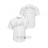 Camiseta Beisbol Hombre New York Mets Jeff Mcneil 2019 Players Weekend Replica Blanco