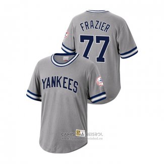 Camiseta Beisbol Hombre New York Yankees Clint Frazier Cooperstown Collection Gris