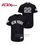 Camiseta Beisbol Hombre New York Yankees Jacoby Ellsbury 2019 Entrenamiento de Primavera Alterno Flex Base Azul