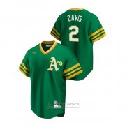 Camiseta Beisbol Hombre Oakland Athletics Khris Davis Cooperstown Collection Road Verde