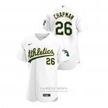 Camiseta Beisbol Hombre Oakland Athletics Matt Chapman Autentico 2020 Primera Blanco