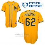 Camiseta Beisbol Hombre Oakland Athletics Sean Doolittle 62 Oro Alterno Cool Base