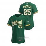 Camiseta Beisbol Hombre Oakland Athletics Stephen Piscotty Autentico 2020 Alterno Verde