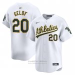Camiseta Beisbol Hombre Oakland Athletics Zack Gelof Primera Limited Blanco