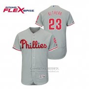 Camiseta Beisbol Hombre Philadelphia Phillies Aaron Altherr Flex Base Gris