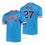 Camiseta Beisbol Hombre Philadelphia Phillies Aaron Nola Cooperstown Collection Stitches Azul