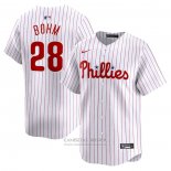 Camiseta Beisbol Hombre Philadelphia Phillies Alec Bohm Primera Limited Blanco