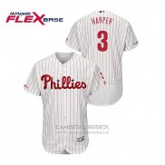 Camiseta Beisbol Hombre Philadelphia Phillies Bryce Harper Flex Base Blanco