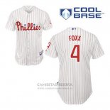 Camiseta Beisbol Hombre Philadelphia Phillies Jimmy Foxx 4 Blanco Primera Cool Base
