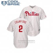 Camiseta Beisbol Hombre Philadelphia Phillies Jp Crawford Cool Base Primera Blanco