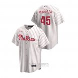 Camiseta Beisbol Hombre Philadelphia Phillies Zack Wheeler Replica Primera Blanco