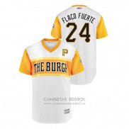 Camiseta Beisbol Hombre Pittsburgh Pirates Chris Archer 2019 Little League Classic Flaco Fuerte Replica Blanco