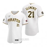 Camiseta Beisbol Hombre Pittsburgh Pirates Roberto Clemente Day Autentico Blanco