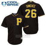 Camiseta Beisbol Hombre Pittsburgh Pirates Tony Sanchez 26 Negro Alterno Cool Base