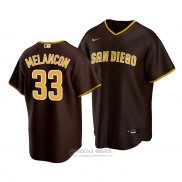 Camiseta Beisbol Hombre San Diego Padres Mark Melancon Replica Road Marron