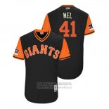 Camiseta Beisbol Hombre San Francisco Giants Mark Melancon 2018 LLWS Players Weekend Mel Negro