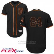 Camiseta Beisbol Hombre San Francisco Giants Willie Mays Autentico Collection Flex Base Negro