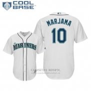 Camiseta Beisbol Hombre Seattle Mariners Mike Marjama Cool Base Primera Blanco