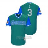 Camiseta Beisbol Hombre Seattle Mariners Mike Zunino 2018 LLWS Players Weekend Z Verde
